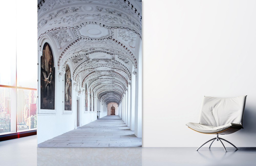 Kloster in Weiss &ndash; Akustikbilder und Schallabsorber von SCHALLSAUGER&reg;