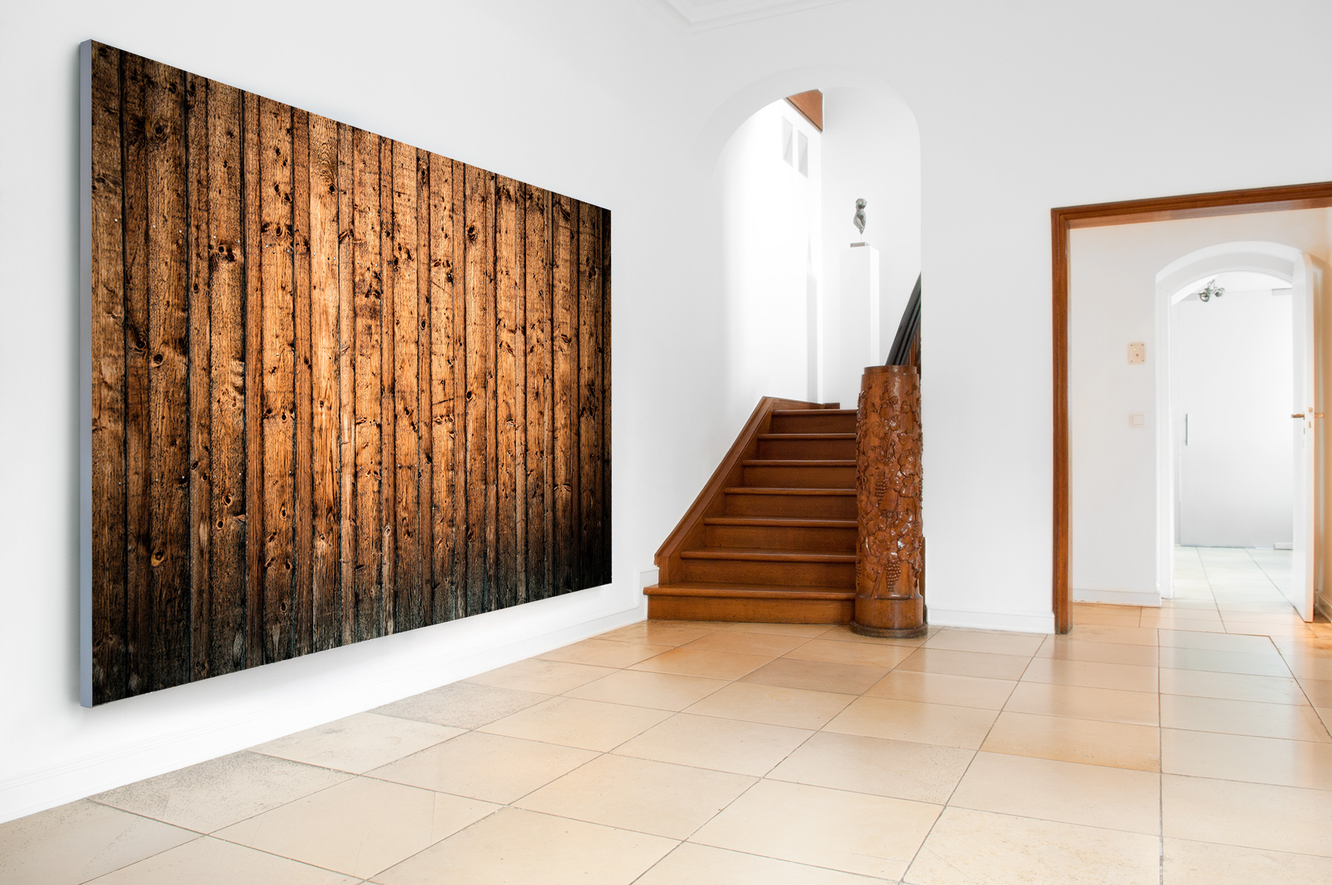 H&uuml;tten holzwand &ndash; Akustikbilder und Schallabsorber von SCHALLSAUGER&reg;