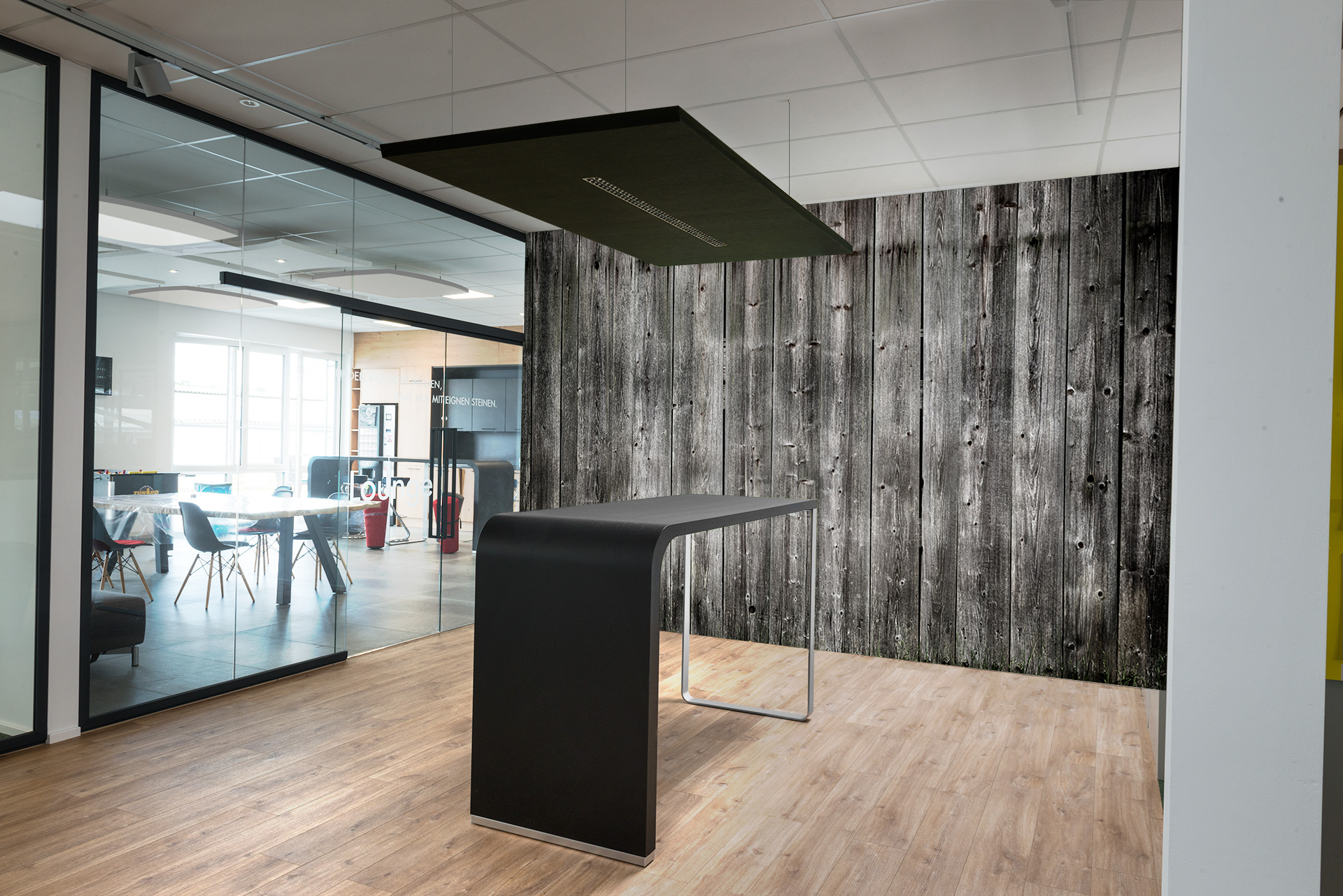 Holzwand Anthrazit &ndash; Akustikbilder und Schallabsorber von SCHALLSAUGER&reg;