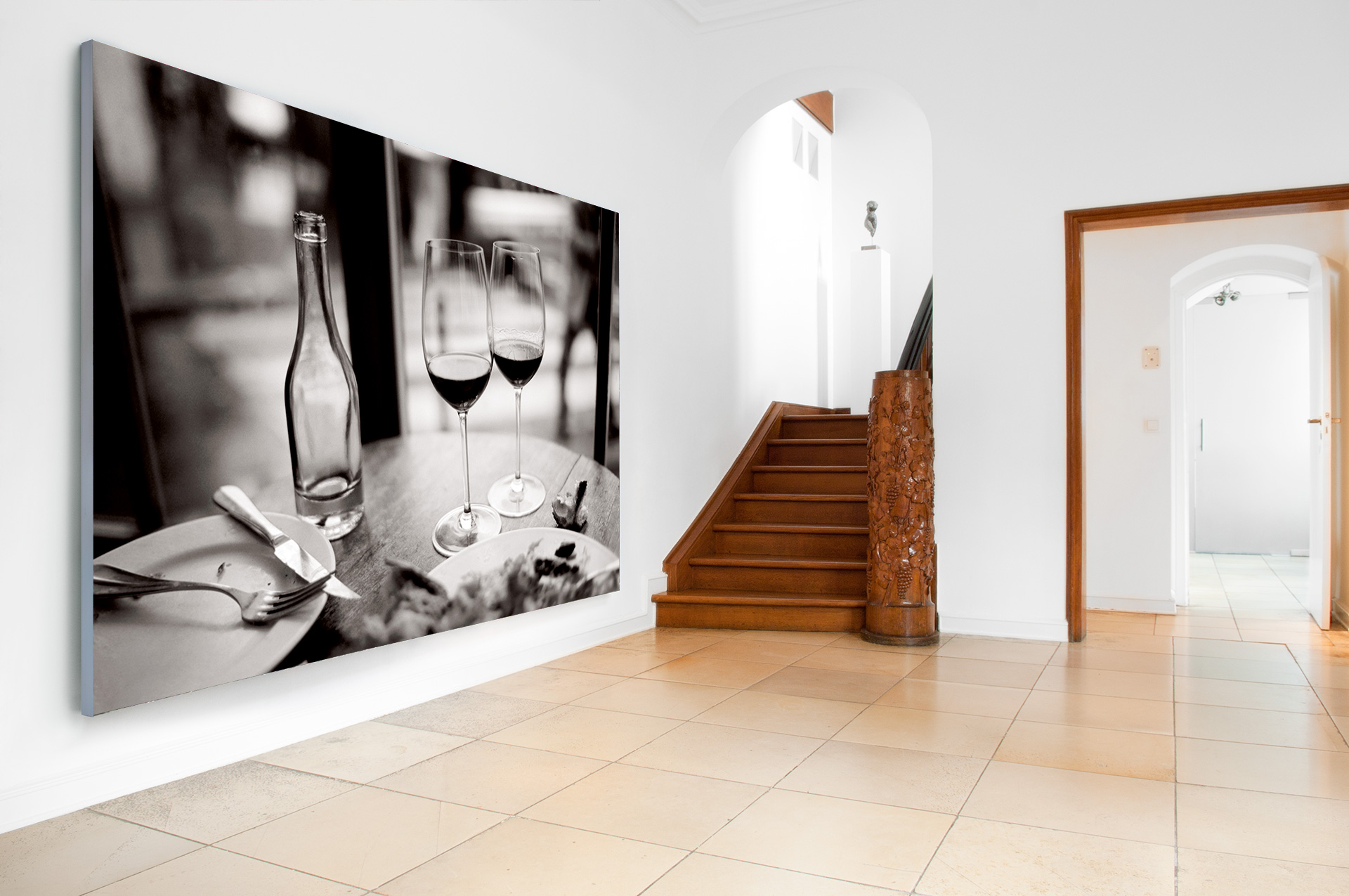 Bistro Parisien &ndash; Akustikbilder und Schallabsorber von SCHALLSAUGER&reg;