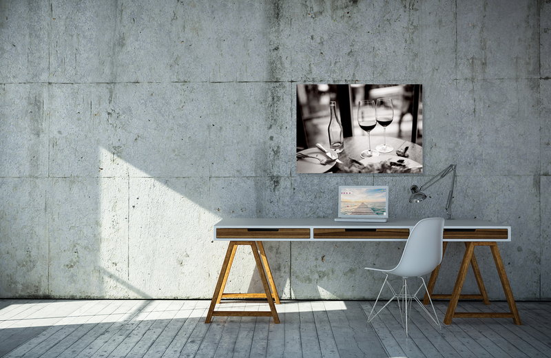 Bistro Parisien &ndash; Akustikbilder und Schallabsorber von SCHALLSAUGER&reg;