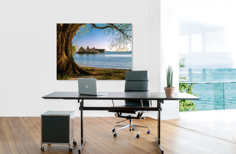 Living on Lake &ndash; Akustikbilder und Schallabsorber von SCHALLSAUGER&reg;