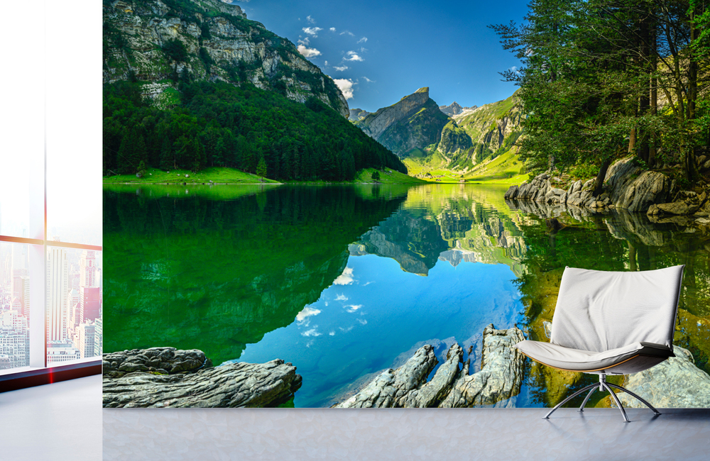 Der Bergsee &ndash; Akustikbilder und Schallabsorber von SCHALLSAUGER&reg;