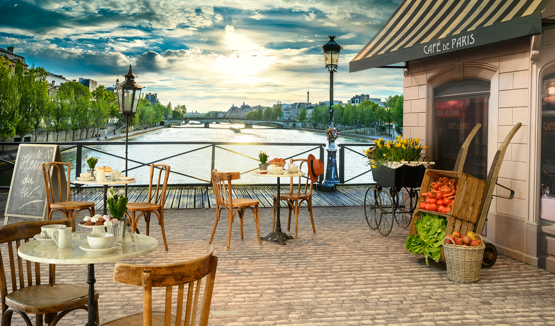 Cafe de Paris &ndash; Akustikbilder und Schallabsorber von SCHALLSAUGER&reg;