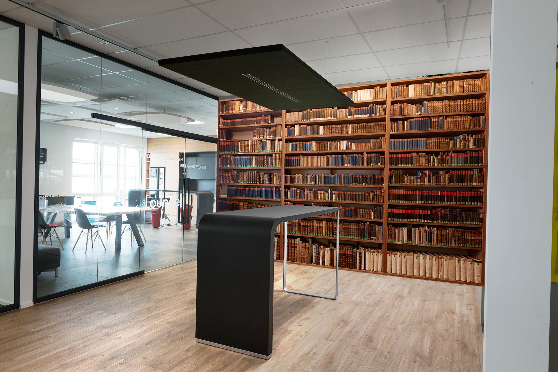 Bibliotheque &ndash; Akustikbilder und Schallabsorber von SCHALLSAUGER&reg;
