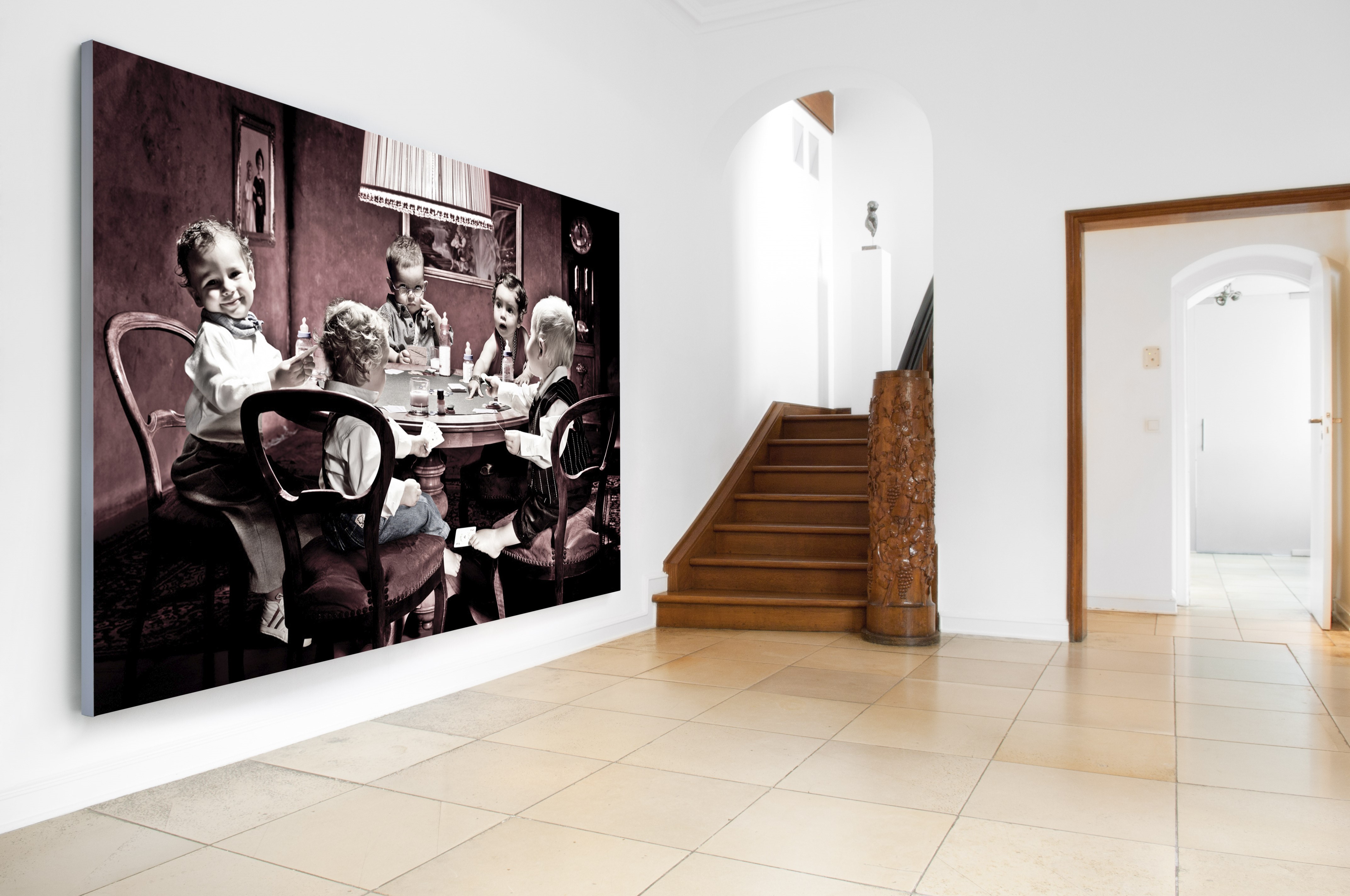 Pokerrunde &ndash; Akustikbilder und Schallabsorber von SCHALLSAUGER&reg;