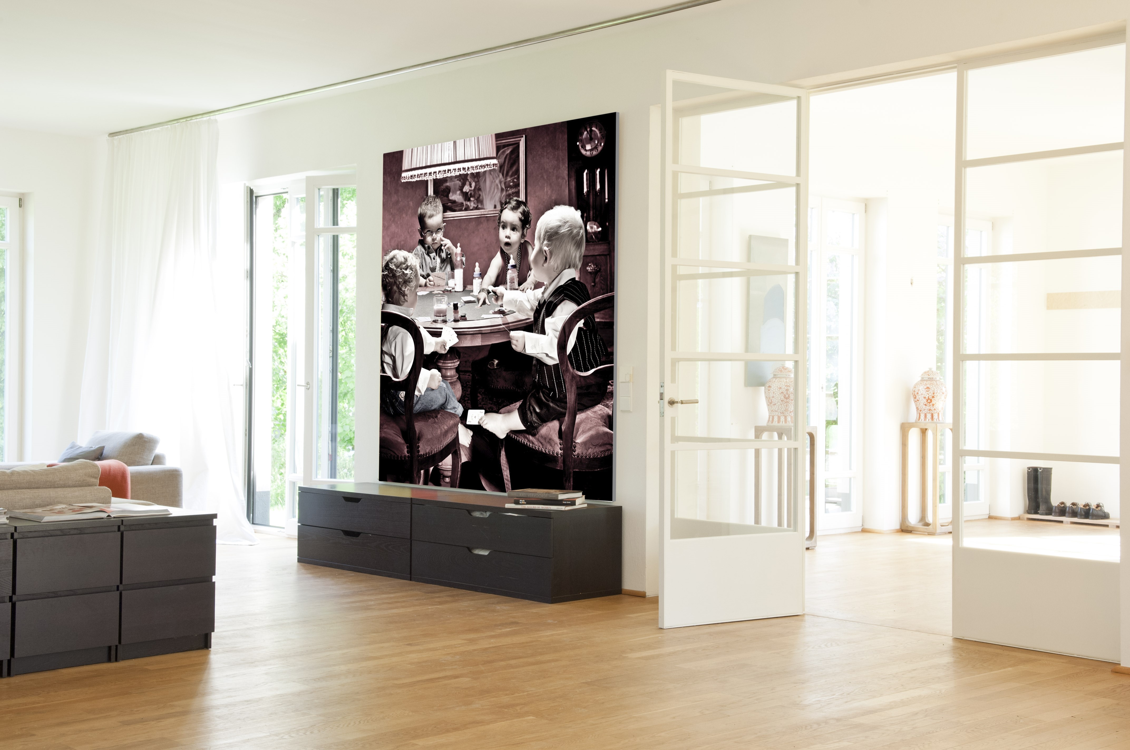 Pokerrunde &ndash; Akustikbilder und Schallabsorber von SCHALLSAUGER&reg;