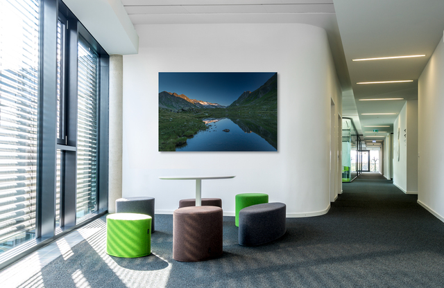 bergsee Spiegelung &ndash; Akustikbilder und Schallabsorber von SCHALLSAUGER&reg;