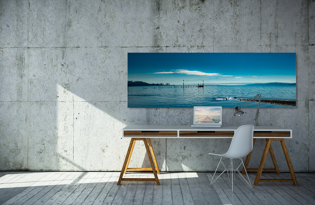 bodensee mit Alpenblick &ndash; Akustikbilder und Schallabsorber von SCHALLSAUGER&reg;