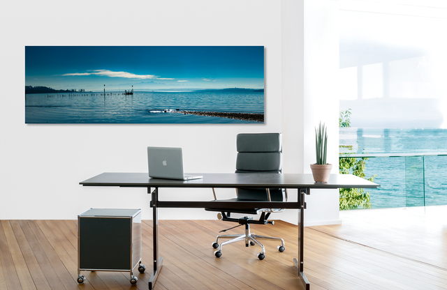 bodensee mit Alpenblick &ndash; Akustikbilder und Schallabsorber von SCHALLSAUGER&reg;