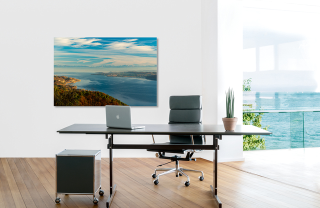 &Uuml;berlingersee alpenblick &ndash; hochaufl&ouml;sende Fotos und Motive f&uuml;r Akustikbilder