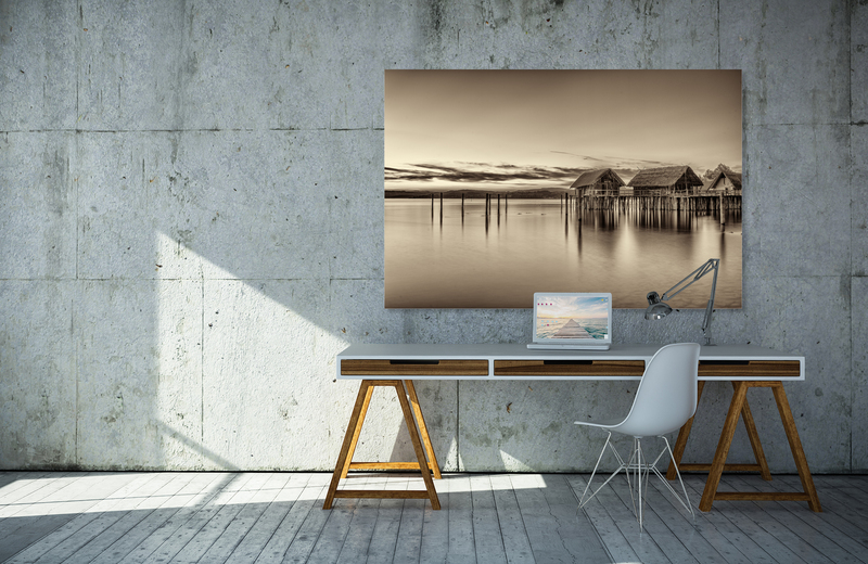 pfahlbauten &ndash; Akustikbilder und Schallabsorber von SCHALLSAUGER&reg;