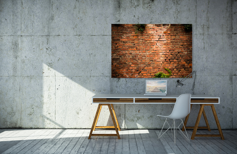 ziegelstein struktur &ndash; Akustikbilder und Schallabsorber von SCHALLSAUGER&reg;