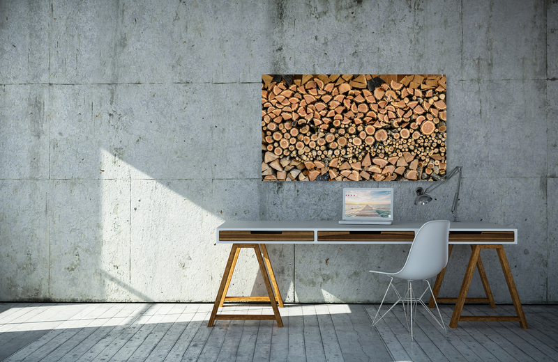 brennholz struktur_2 &ndash; Akustikbilder und Schallabsorber von SCHALLSAUGER&reg;