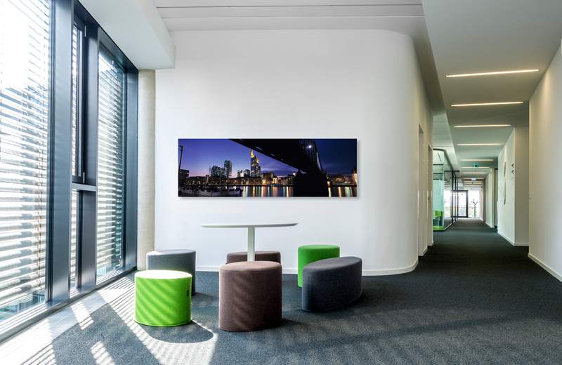 frankfurt skyline &ndash; hochaufl&ouml;sende Fotos und Motive f&uuml;r Akustikbilder