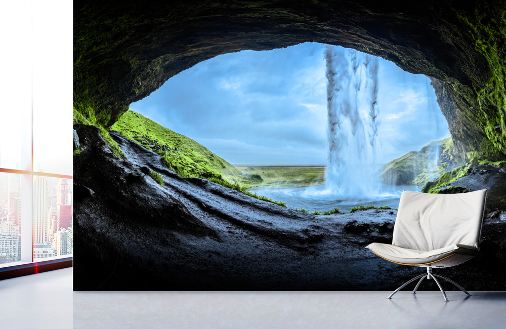 Wasserfall Island – Akustikbilder und Schallabsorber von SCHALLSAUGER®