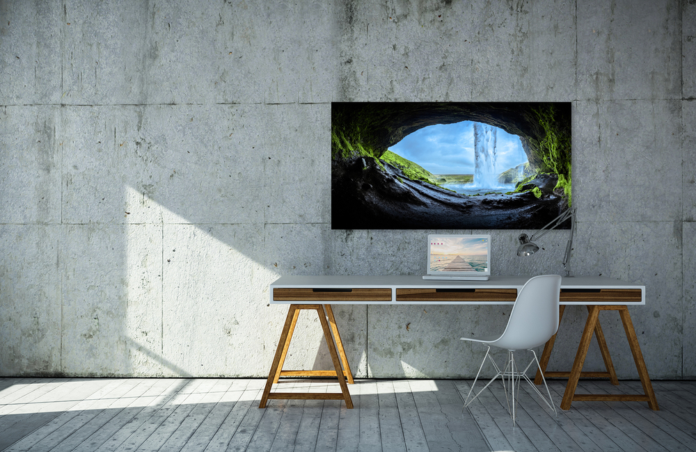 Wasserfall Island &ndash; Akustikbilder und Schallabsorber von SCHALLSAUGER&reg;