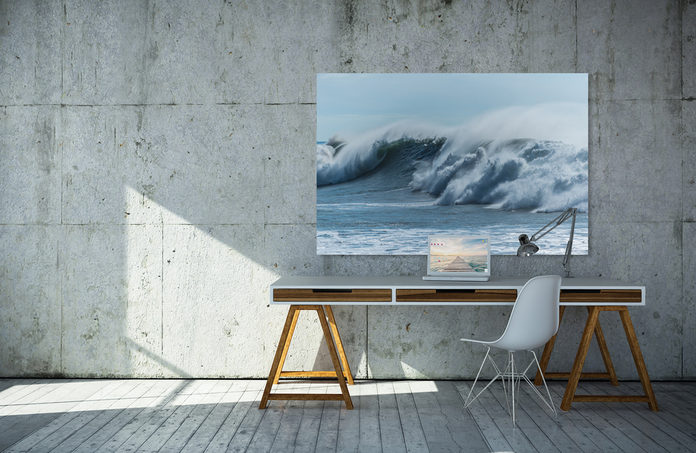 meeres welle 2 &ndash; Akustikbilder und Schallabsorber von SCHALLSAUGER&reg;