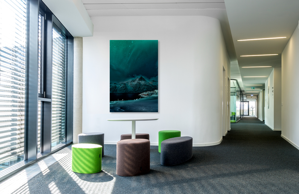 stoverfjorden polarlicht &ndash; Akustikbilder und Schallabsorber von SCHALLSAUGER&reg;