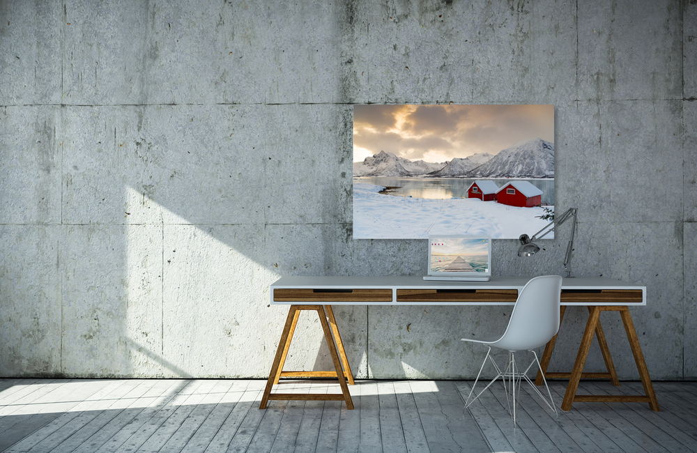 morfjorden rote h&auml;user &ndash; Akustikbilder und Schallabsorber von SCHALLSAUGER&reg;