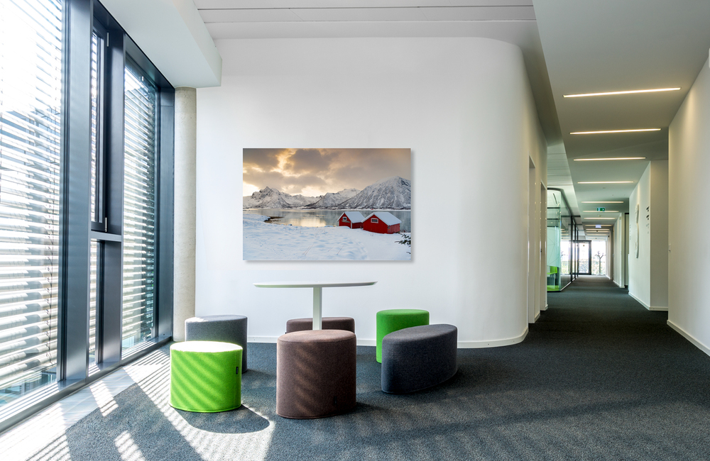 morfjorden rote h&auml;user &ndash; Akustikbilder und Schallabsorber von SCHALLSAUGER&reg;