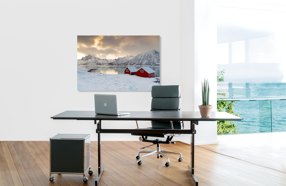 morfjorden rote h&auml;user &ndash; Akustikbilder und Schallabsorber von SCHALLSAUGER&reg;