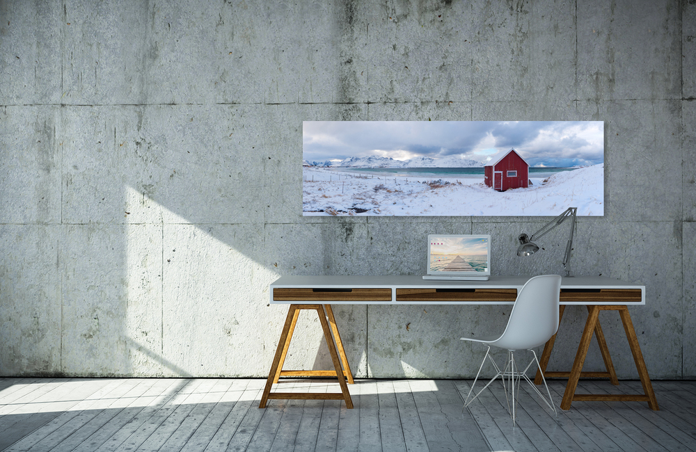 rotes haus &ndash; Akustikbilder und Schallabsorber von SCHALLSAUGER&reg;