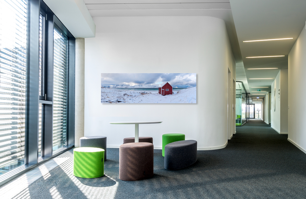 rotes haus &ndash; Akustikbilder und Schallabsorber von SCHALLSAUGER&reg;