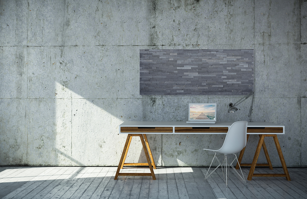 schieferwand &ndash; Akustikbilder und Schallabsorber von SCHALLSAUGER&reg;