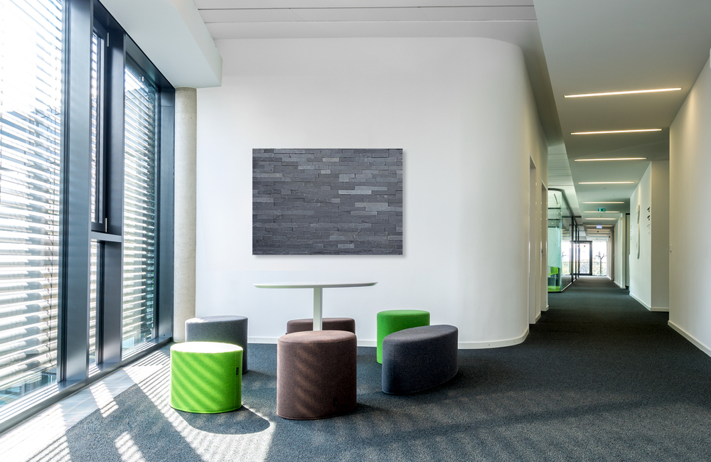 schieferwand &ndash; Akustikbilder und Schallabsorber von SCHALLSAUGER&reg;