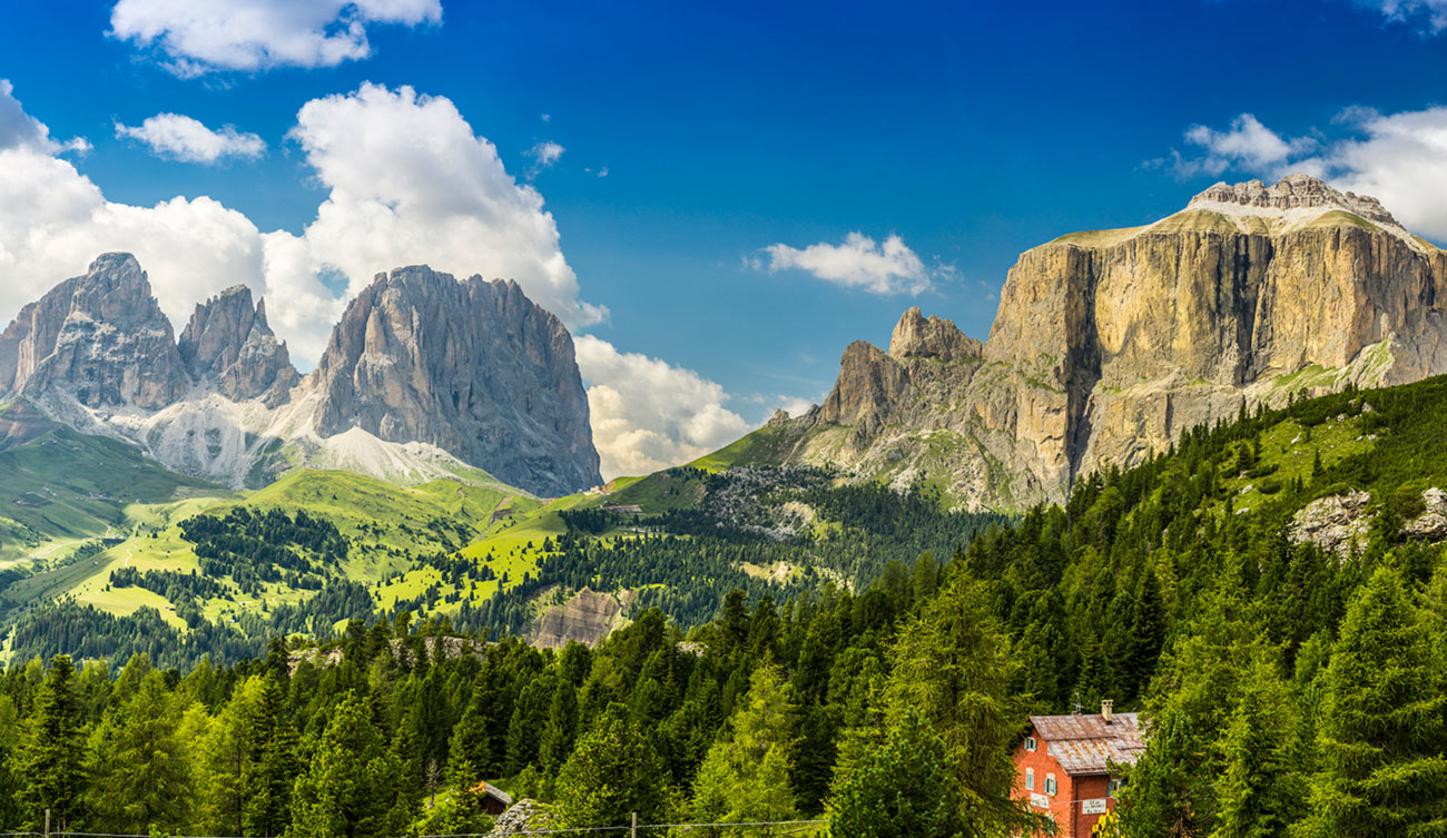 Gebirgswelt dolomiten &ndash; Akustikbilder und Schallabsorber von SCHALLSAUGER&reg;