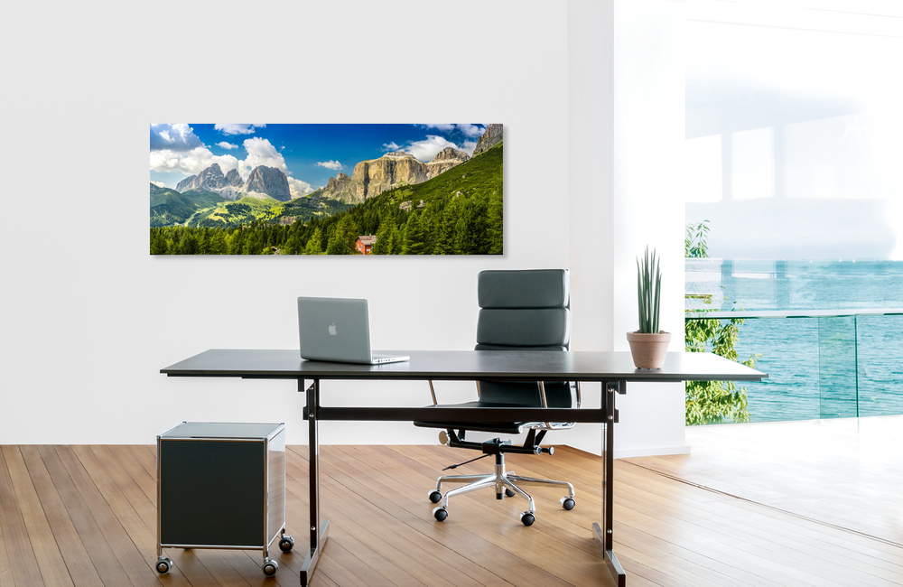 Gebirgswelt dolomiten &ndash; Akustikbilder und Schallabsorber von SCHALLSAUGER&reg;