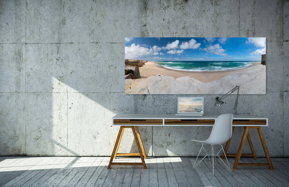 portugal Sandstrand &ndash; Hochaufl&ouml;sende Fotos und Motive f&uuml;r Akustikbilder