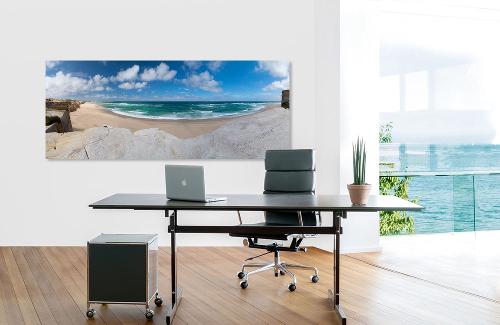 portugal Sandstrand &ndash; Hochaufl&ouml;sende Fotos und Motive f&uuml;r Akustikbilder