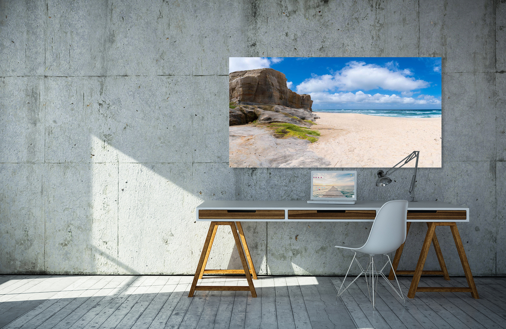 Atlantikk&uuml;ste Sandstrand &ndash; Akustikbilder und Schallabsorber von SCHALLSAUGER&reg;