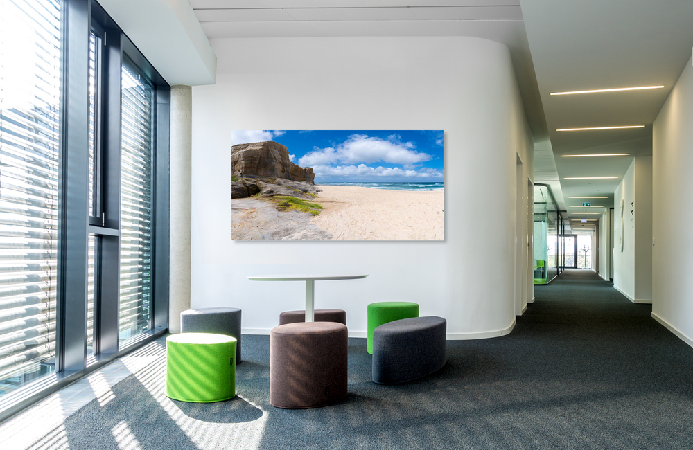 Atlantikk&uuml;ste Sandstrand &ndash; Akustikbilder und Schallabsorber von SCHALLSAUGER&reg;