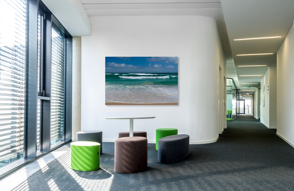 Smaragdgr&uuml;nes Meer 1 &ndash; Akustikbilder und Schallabsorber von SCHALLSAUGER&reg;