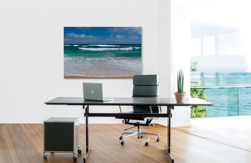 Smaragdgr&uuml;nes Meer 1 &ndash; Akustikbilder und Schallabsorber von SCHALLSAUGER&reg;