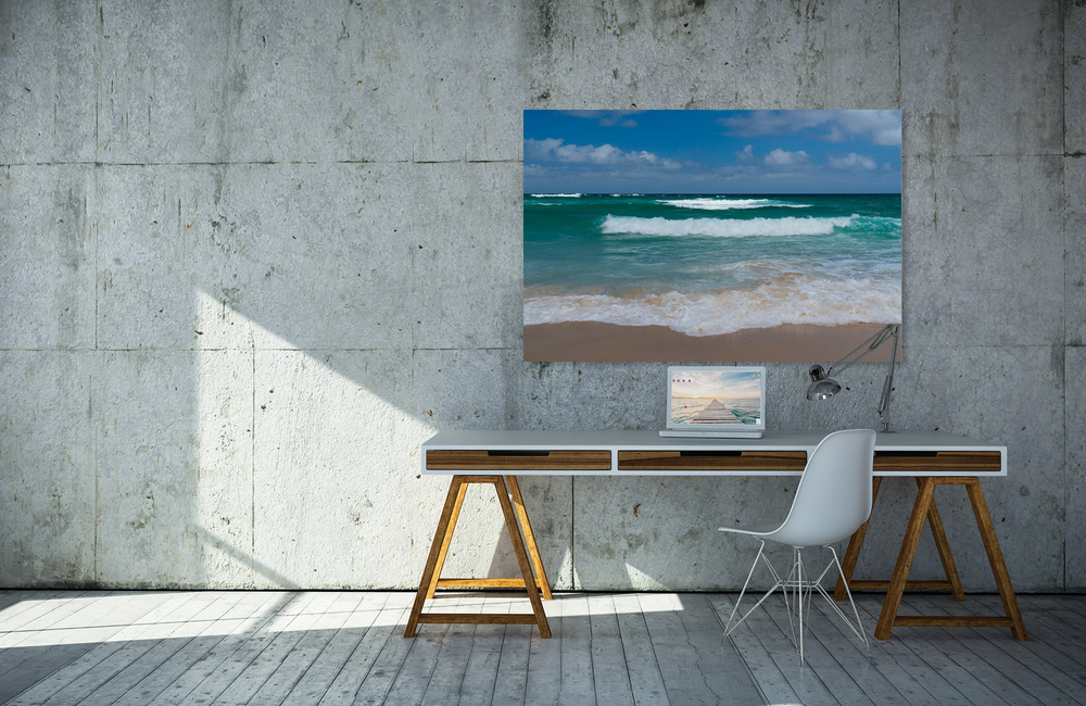 Smaragdgr&uuml;nes Meer 2 &ndash; Akustikbilder und Schallabsorber von SCHALLSAUGER&reg;