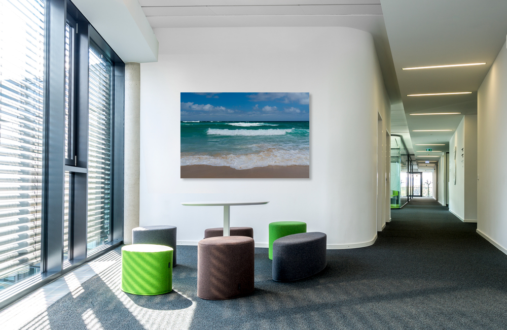 Smaragdgr&uuml;nes Meer 2 &ndash; Akustikbilder und Schallabsorber von SCHALLSAUGER&reg;