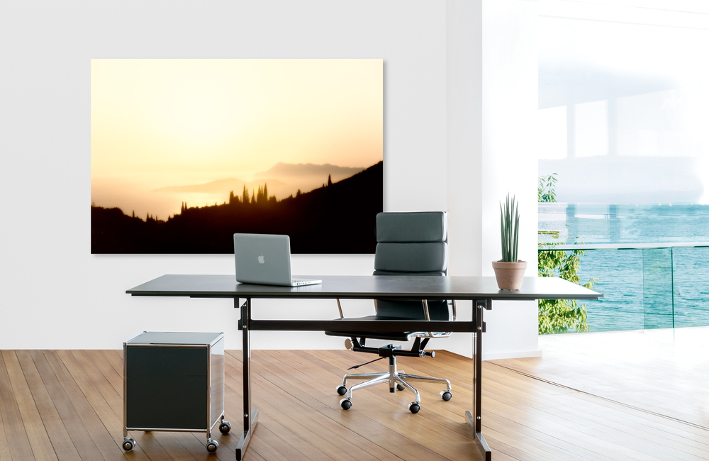 korfu Abendsonne &ndash; Akustikbilder und Schallabsorber von SCHALLSAUGER&reg;