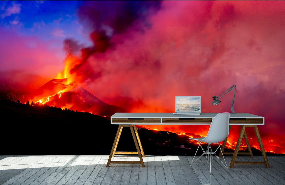 la palma vulkan panorama &ndash; Akustikbilder und Schallabsorber von SCHALLSAUGER&reg;