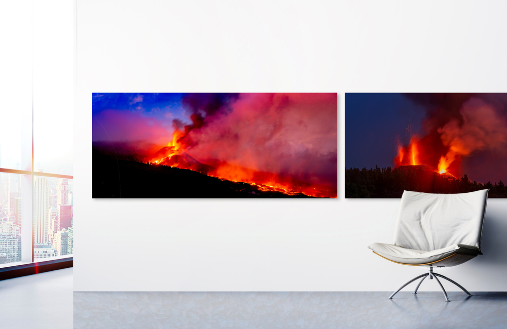 la palma vulkan panorama &ndash; Akustikbilder und Schallabsorber von SCHALLSAUGER&reg;