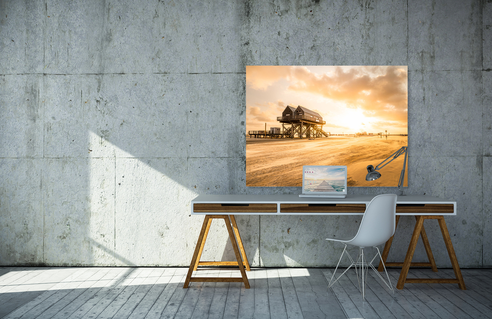 Nordsee Strandhaus &ndash; Akustikbilder und Schallabsorber von SCHALLSAUGER&reg;