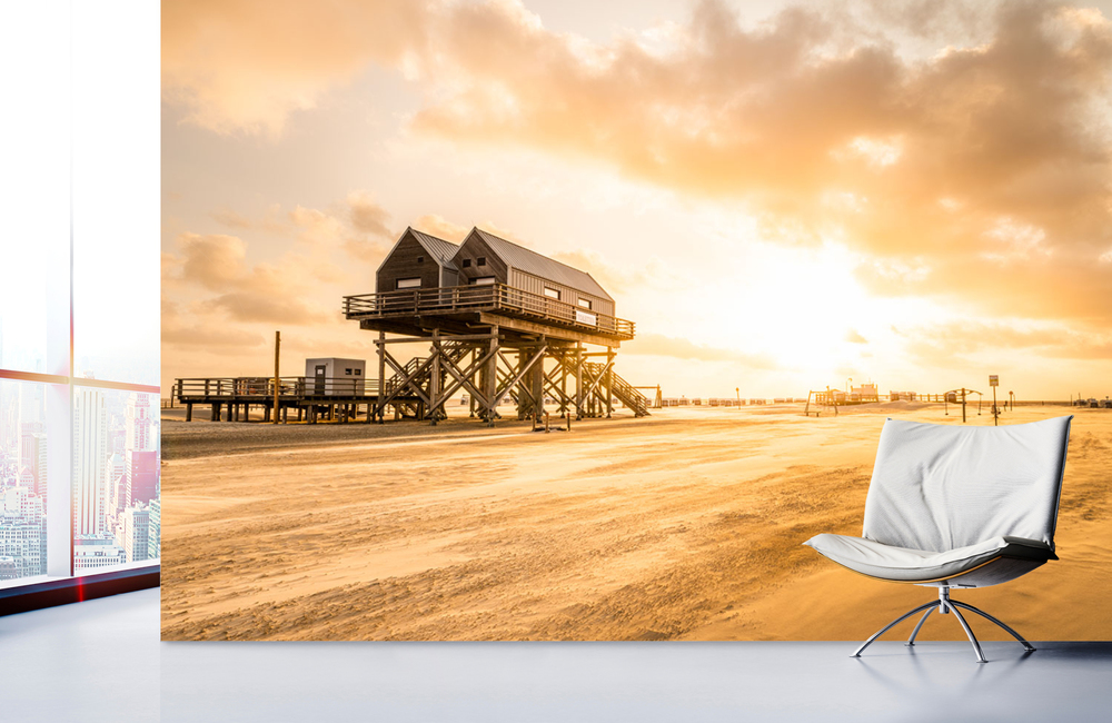 Nordsee Strandhaus &ndash; Akustikbilder und Schallabsorber von SCHALLSAUGER&reg;