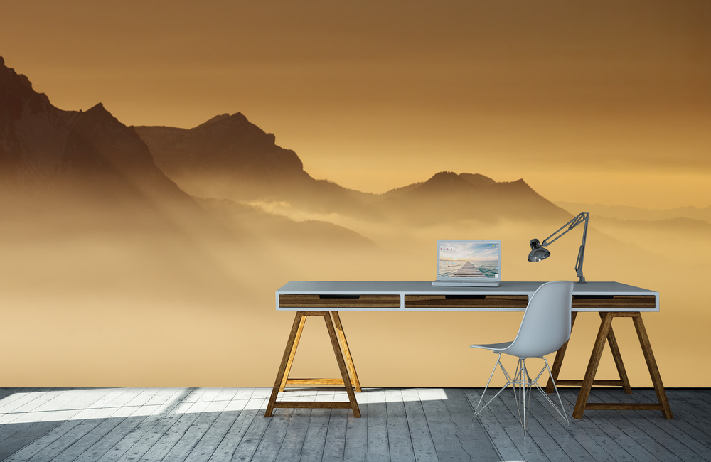 Bergspitzen &ndash; Akustikbilder und Schallabsorber von SCHALLSAUGER&reg;