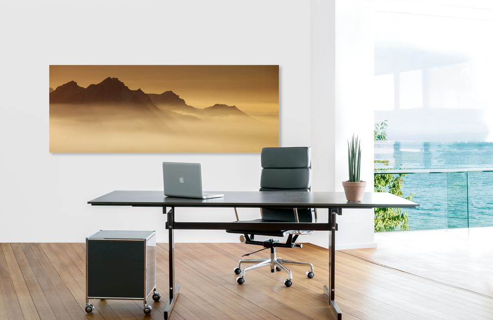 Bergspitzen &ndash; Akustikbilder und Schallabsorber von SCHALLSAUGER&reg;