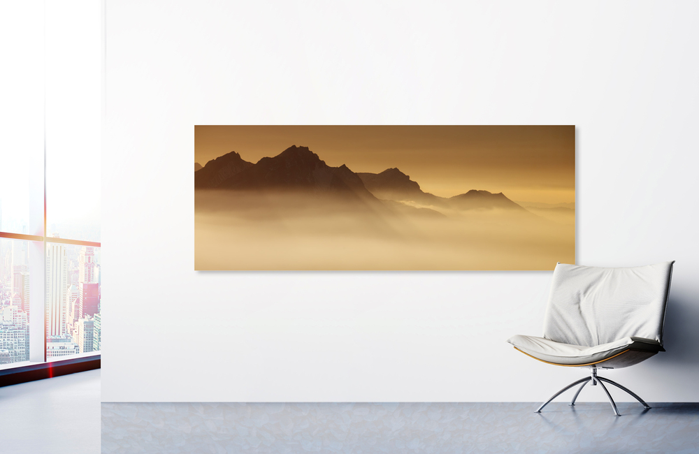 Bergspitzen &ndash; Akustikbilder und Schallabsorber von SCHALLSAUGER&reg;