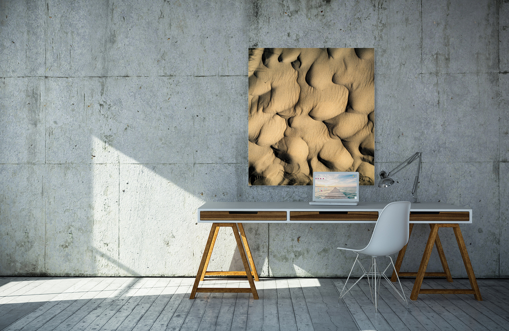 Sandstruktur &ndash; Akustikbilder und Schallabsorber von SCHALLSAUGER&reg;