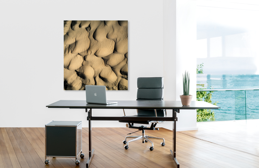 Sandstruktur &ndash; Akustikbilder und Schallabsorber von SCHALLSAUGER&reg;